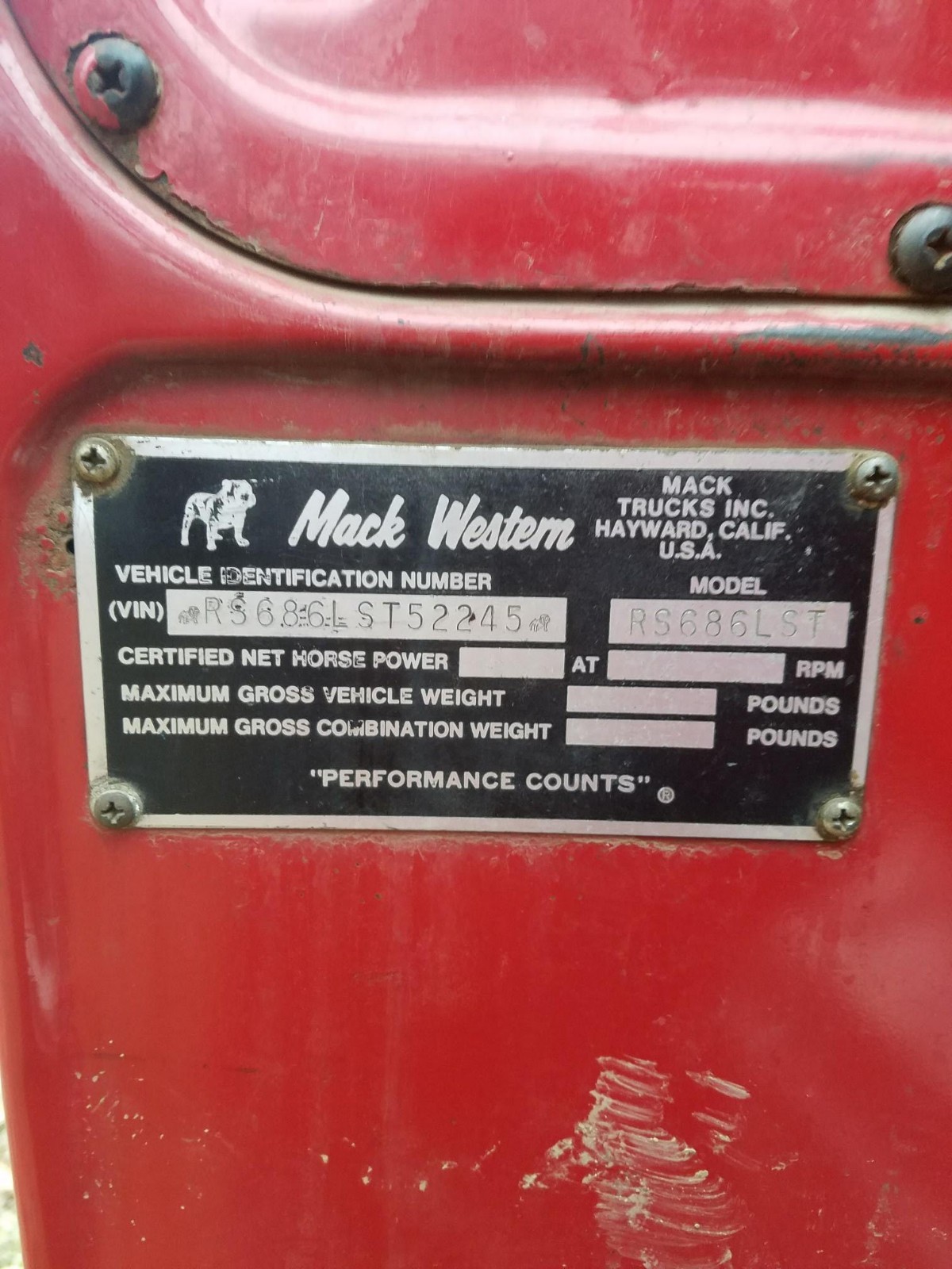 Mack R Model Winch Truck With Winch Loadable Dump Bed