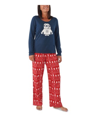 Красные флисовые брюки для сна MUNKI MUNKI Intimates XL