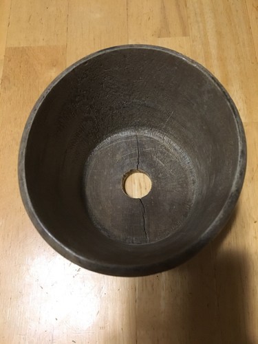 Primitive wood butter mold snowflake pattern.