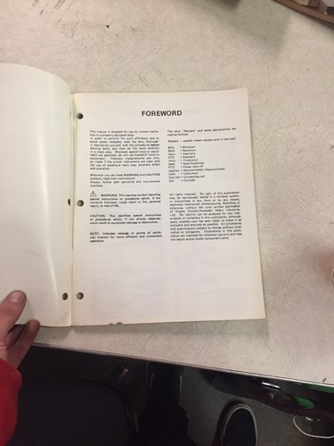 Vtg Kawasaki FB460V 4-Stroke Air Cooled Gasoline Engine Workshop Manual