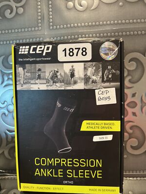 Cep Women Compression Ankle Sleeve Size III Black W04A563 