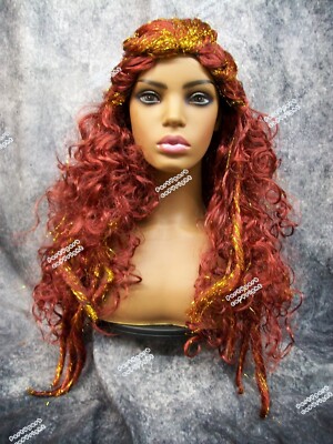 Gilded Goddess Wig Mythical Medusa Pirate Twisted Strand Amazon Warrior Princess