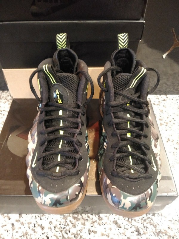 air foamposite pro prm le green camo