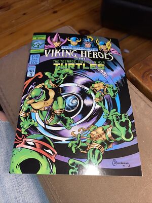 Comics-GENESIS-Last of Viking Heroes meet TEENAGE MUTANT NINJA TURTLES # 3-1991