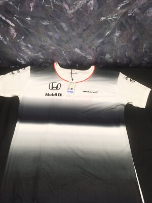 McLaren Honda F1 Shirt Women s  Large Jenson Button Formula One Racing Team T#c0