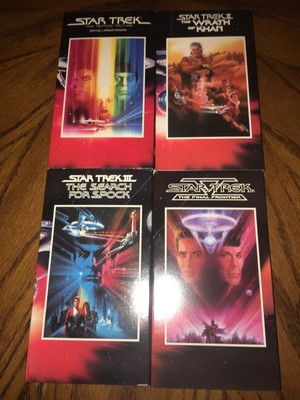 Star Trek The Movie Collection VHS Box Set 1993