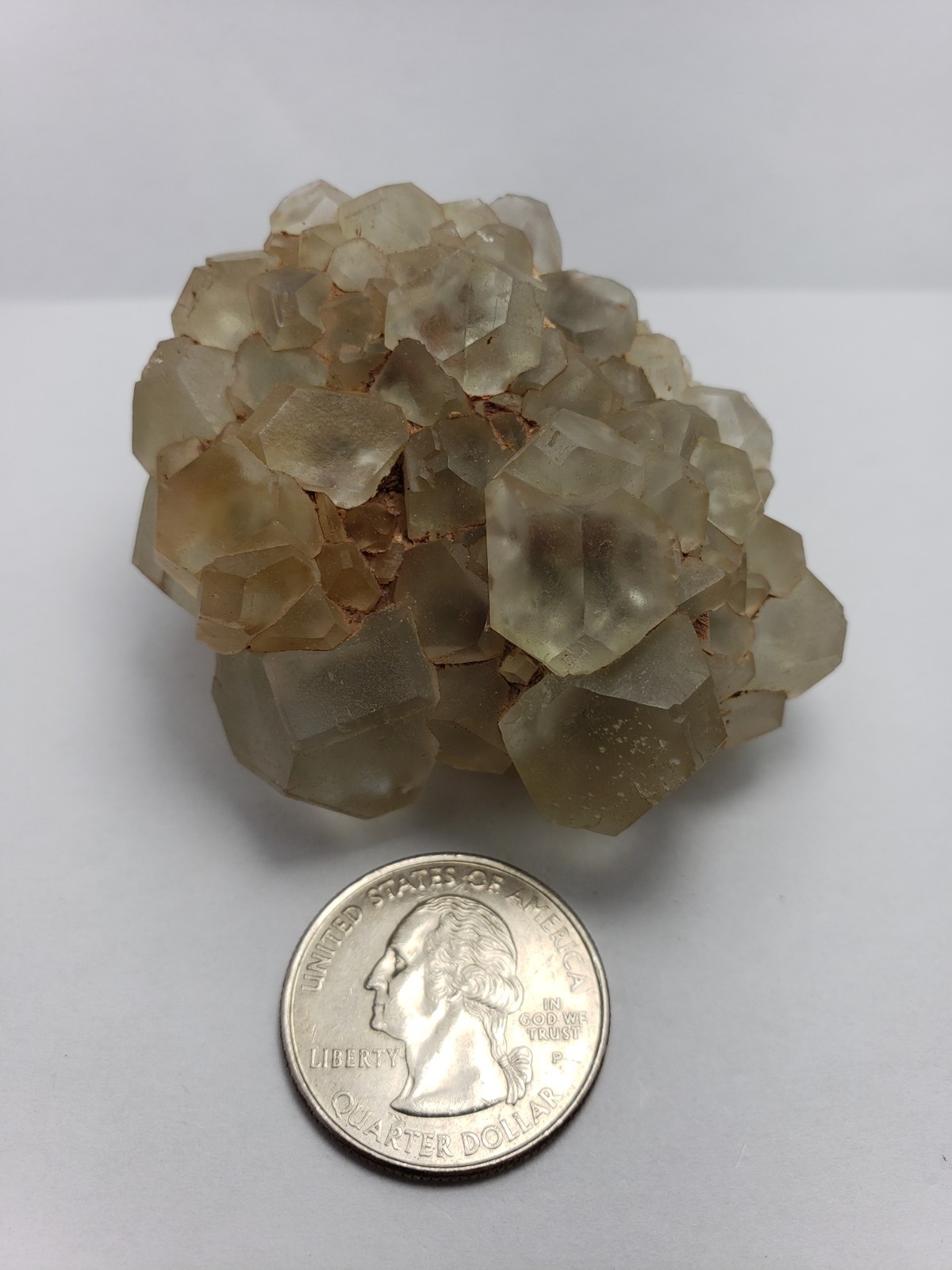 136g NEW Find Green Fluorite/Barite Crystal Mineral Specimen Ontario,Canada