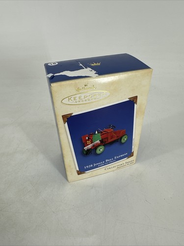 2002 Hallmark Keepsake 1928 Jingle Bell Express Ornament Kiddie Car Classics NOS