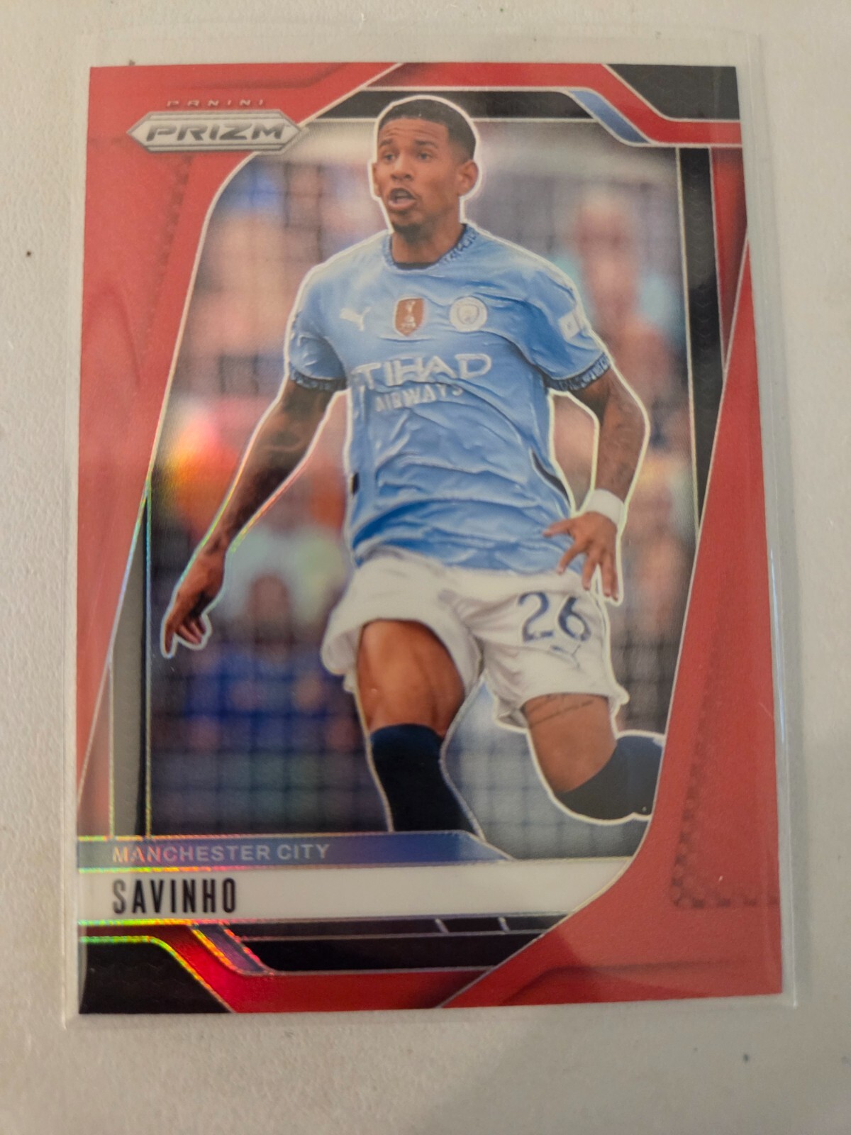 Savinho Red 186/199 2024-25 Panini Prizm EPL | eBay