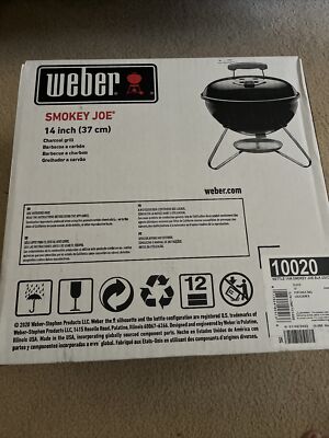 Weber 10020 Smokey Joe Premium Charcoal 14 Inch Grill - Black