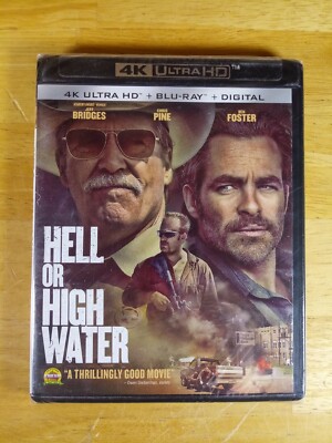 Hell or High Water 4K UHD + Blu-ray + Digital New Sealed Jeff Bridges Chris Pine