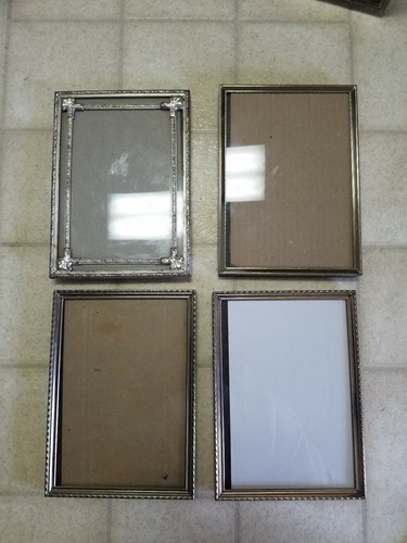 Vintage Gold Embossed Metal Picture Frames  Lot