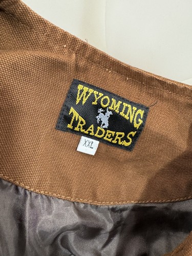 WYOMING TRADERS Canvas Embroidered Mens XXL Western Vest