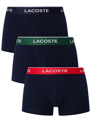 Набор из 3 мужских повседневных плавок Lacoste, синий