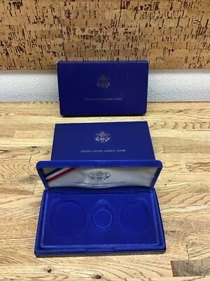 US Mint 1986 United States Liberty Coins Set Box ONLY EMPTY NO COINS QU4