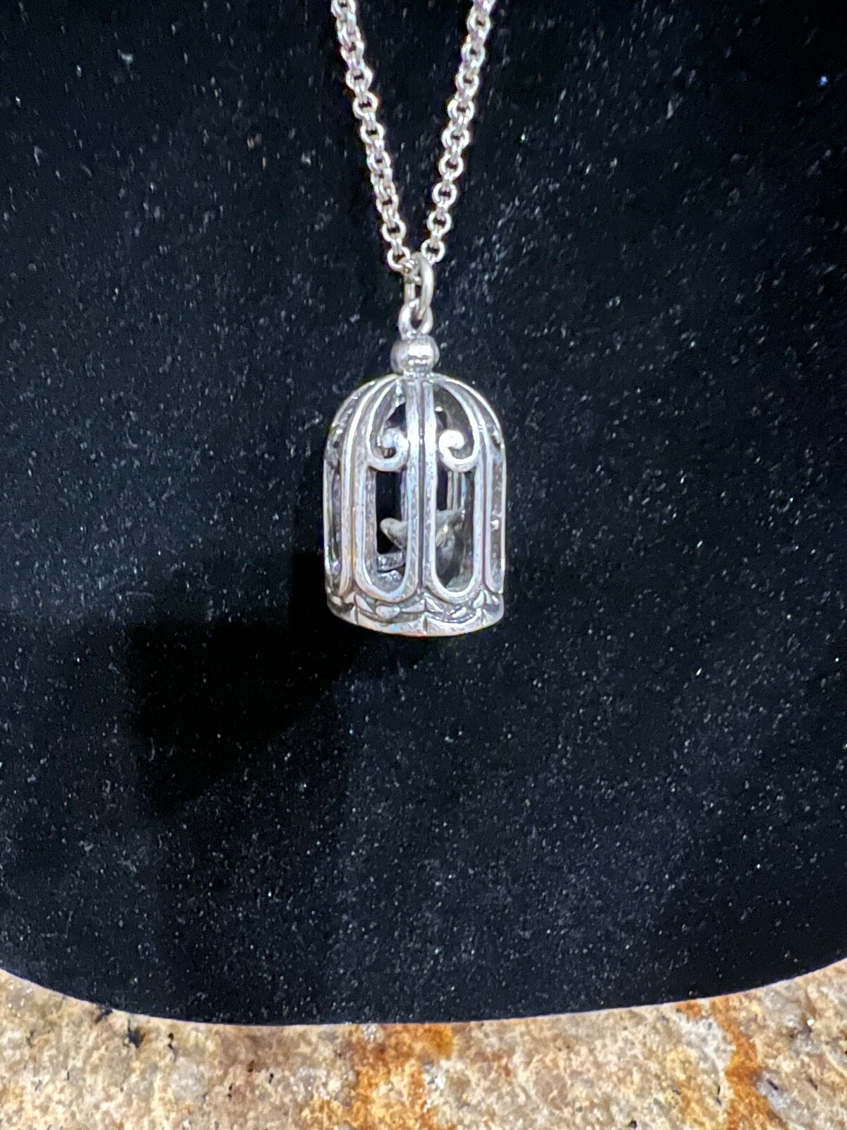 Pendant American Eagle Silver Toned Necklace