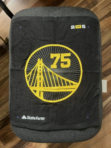 Golden State Warriors 75th Anniversary NBA Rally Towel-NEW/Circle Bridge Logo