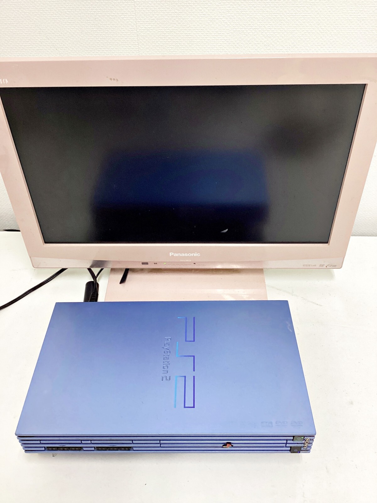 Sony Playstation 2 Console Aqua Blue SCPH-39000 835 JUNK