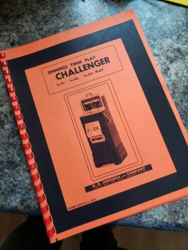 JENNINGS TWIN PLAY CHALLENGER SERVICE MANUAL ANTIQUE SLOT 10 pages