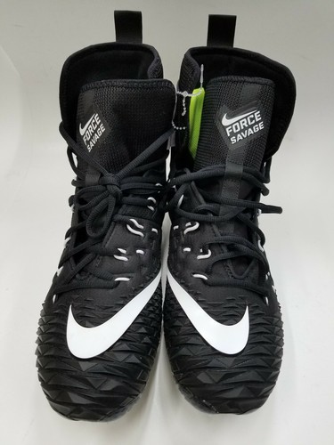 Nike Zoom Force Savage Elite TD High Football Cleat,857063-011,Black,Men SZ.9