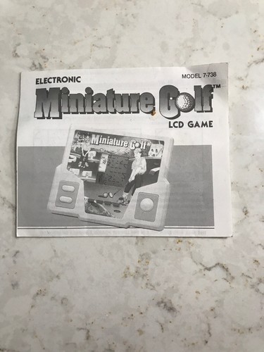 Vintage Tiger Electronic LCD MINI GOLF Game