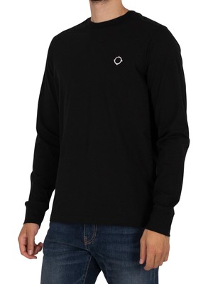 

MA.STRUM Мужская футболка Icon с длинными рукавами, черная, Черный, MAS8372-M000