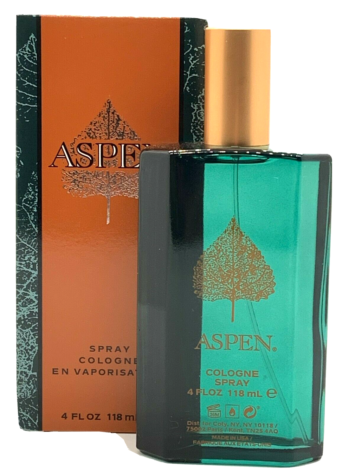 ASPEN by Coty for Men 4 oz Cologne Spray Brand New In Box