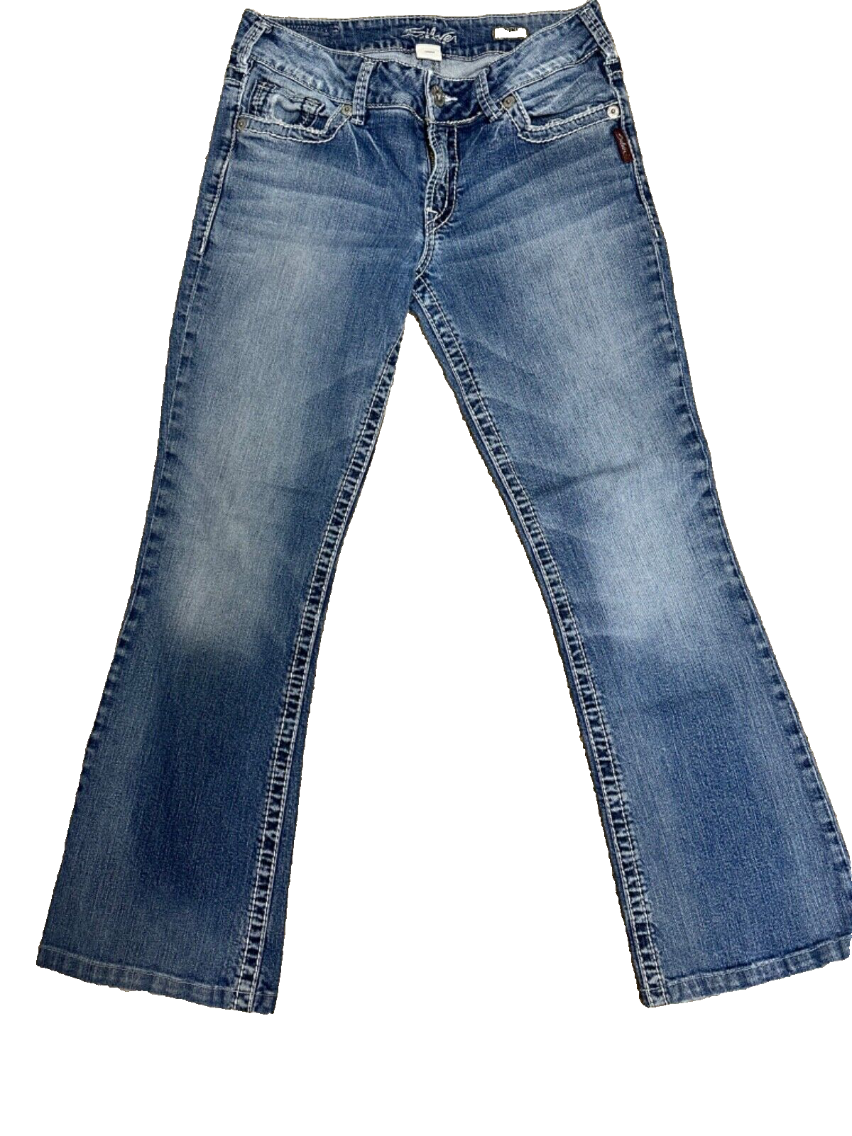Mid Rise Stretch  Embroidered - Size 29