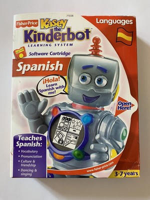 Fisher-Price Kasey The Kinderbot Interactive Robot SPANISH Software Cartridge