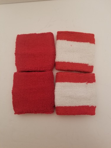 New Budweiser Beer Red Wrist Sweat Bands Bud Lot Of 2 Pairs