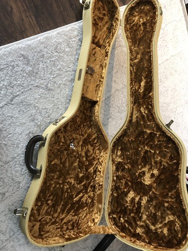 Used Fender Tweed Thermometer Hardshell Case Tele/Strat Vintage Reissue Case