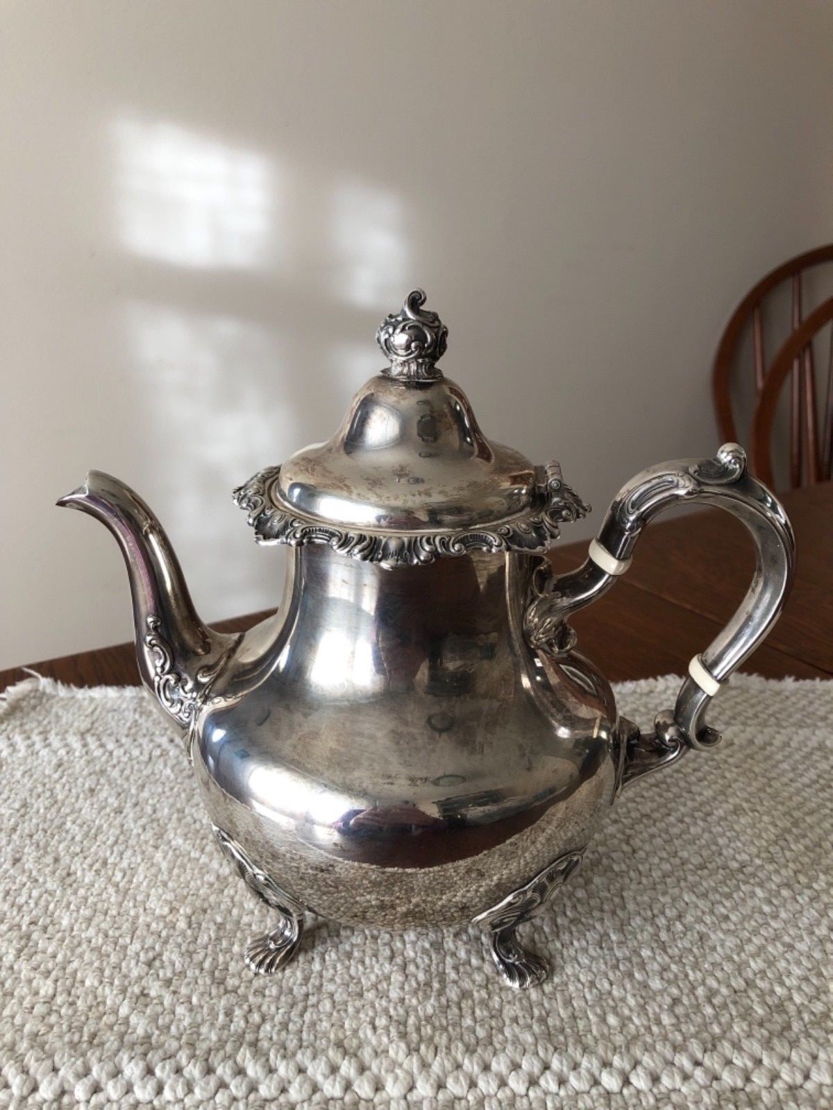 Gorham Strasbourg Sterling Silver Five Piece Coffee and Tea Set