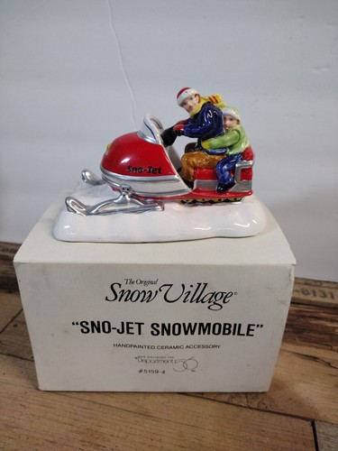 Department 56 Christmas Snow Village Vintage 1990 Sno-Jet