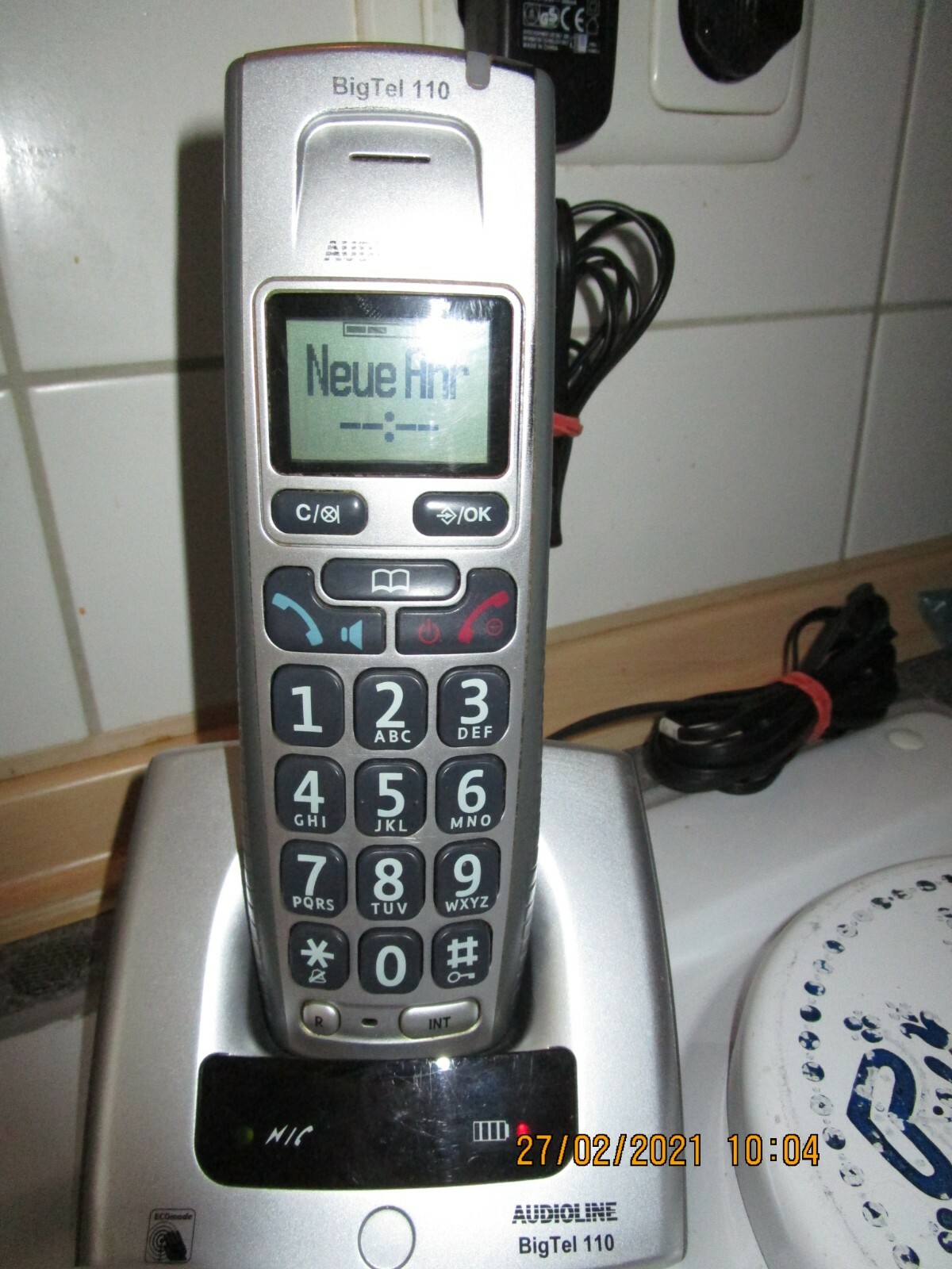 Audioline Big Tel 110 Seniorentelefon schnurlos große Tasten Bedienungsanleitung