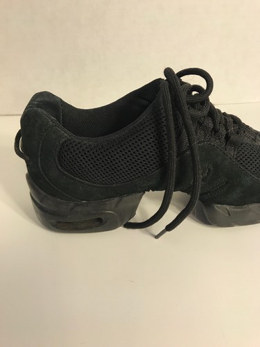 Dance Shoes Size 9.5 Black Womens Adult Canvas Boost Sneaker Bloch