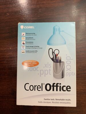 Corel Office CO5ENMBC - Write Calculate Show - Word DOC XLS DOCX PPT - READ