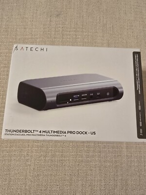 Satechi Thunderbolt 4 Multimedia Pro Dock - 2 DisplayPort, 2 HDMI, USB C, 5 USB