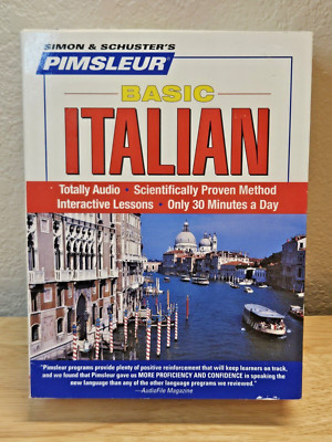 Pimsleur Basic Italian, CD/Spoken Word by Pimsleur Hear Learn Speak Italian