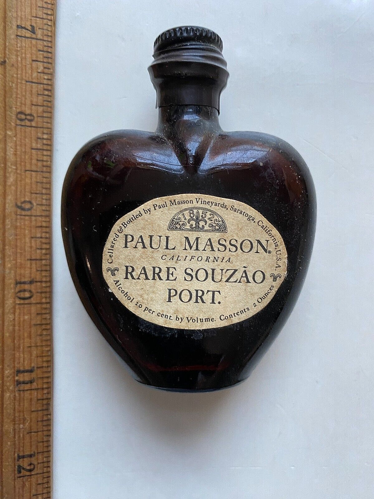 Paul Masson Rare Souzao Port Miniature Sample Bottle- 1950's