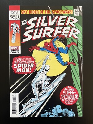 Marvel The Silver Surfer Battles Spider-Man Facsimile Edition #14