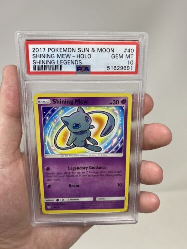 2017 Pokemon Sun & Moon Shining Legends Shining Mew #40 PSA 2017 Pokemon Sun & Moon Shining Legends Shining Mew #40 PSA