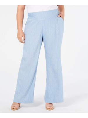 

Женские голубые широкие брюки INC Plus, Light blue, 100053936W
