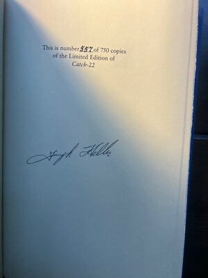 Joseph Heller ''Catch-22'' Limited First Edition #557/750 Signed