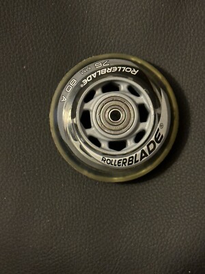 RB Inline Skate Rollerblade Wheels 76mm 80a   8 wheels and bearings.