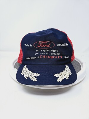 Vintage 1980s Ford Mesh Trucker Hat USA Made Funny RARE Used FAST SHIPPING