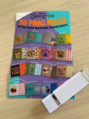 Machine Embroidery Designs In The Hoop (ITH) Mug Rugs 16 Pack USB for PES + More