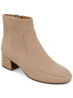 GENTLE SOULS KENNETH COLE Женские кожаные ботильоны Ella с фартуком бежевого цвета на блочном каблуке 8