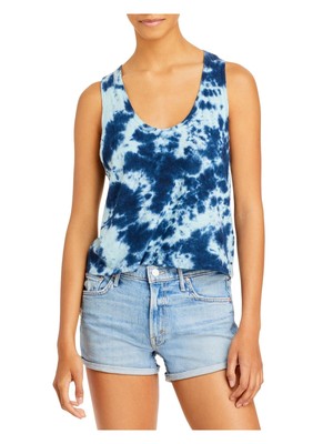 

Женская синяя майка без рукавов с круглым вырезом MOTHER MOTHER Racerback Tie Dye, Синий