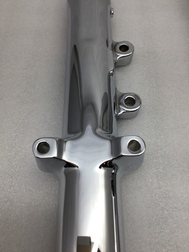 Harley Chrome Fork Legs Sliders 39mm 2007 -17 Sportster XL 1200 G5C0 (EXCHANGE)