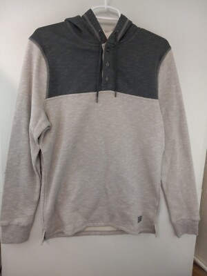 Flag & Anthem Men's Small Gray Paxville Henley Hoodie Sweatshirt NWT Stitchfix